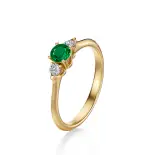 Pierścionek zaręczynowy z szmaragdem AJPZ_086